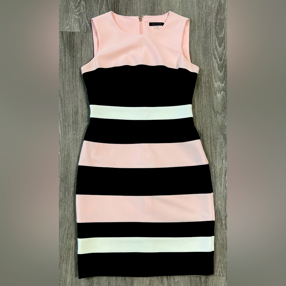 Tommy Hilfiger Women's Colorblock Striped Sheath Dress-Size 4